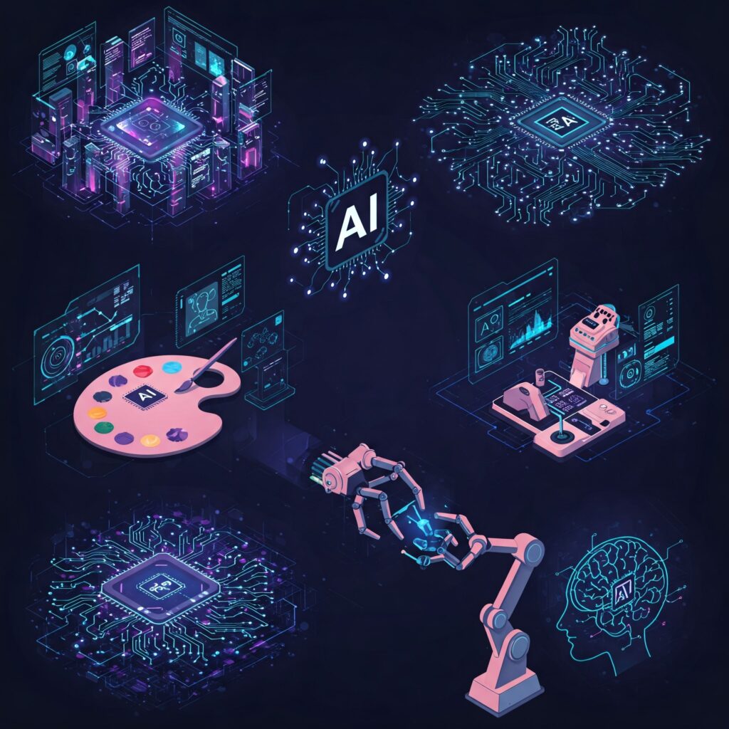 Laptop screen displaying AI tools and passive income charts, symbolizing online money-making strategies using technology.